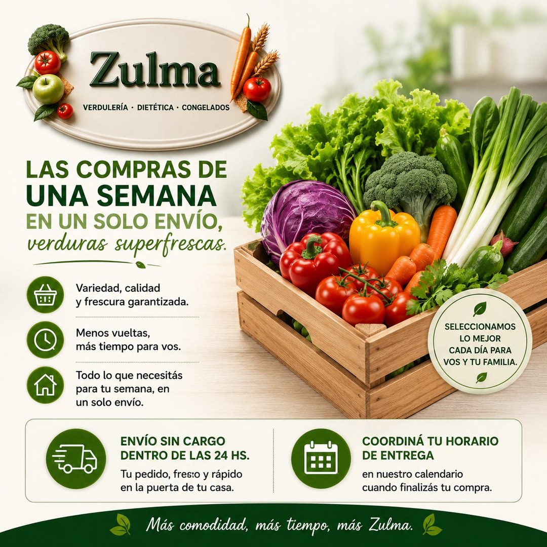 Sumale congelados de pollo a tu envío de verduras
